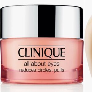 1. NEW NO BOX 39.00 CLINQUE ALL ABOUT EYES REDUCES PUFF AND CIRCLES 0.5